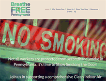 Tablet Screenshot of breathefreepa.org